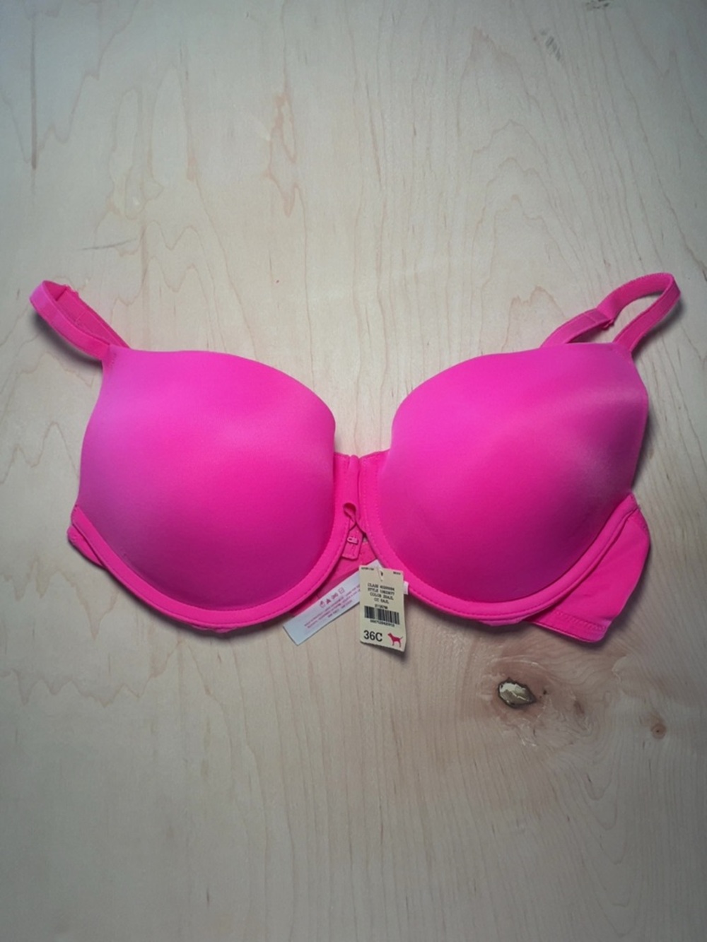 Pink Victoria Secret Hot Pink Smooth T-Shirt Bra